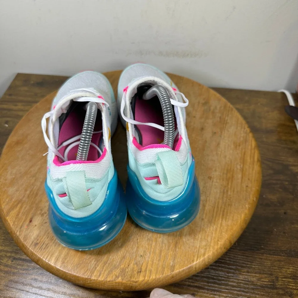 Nike Air Max 270 Women White Arctic Punch Hyper Jade CJ0568-100 Size 8.5